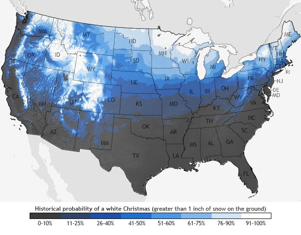 White Christmas Map: Map Critique Monday